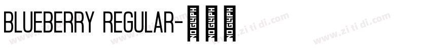 Blueberry Regular字体转换
